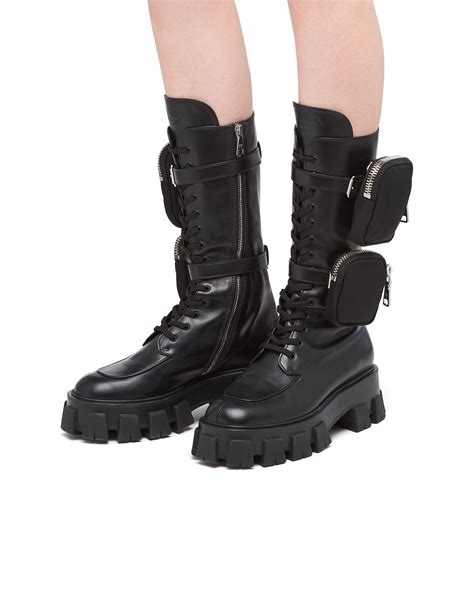 prada boots ladies|Prada genuine leather boots.